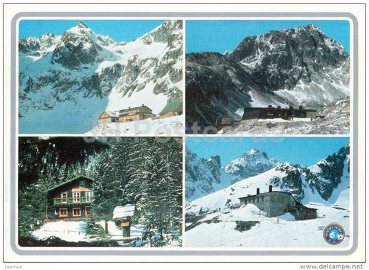 Brncalova cottage - Zbojnicka cottage - Teryho - Vysoke Tatry - High Tatras - Czechoslovakia - Slovakia - used 1990 - JH Postcards