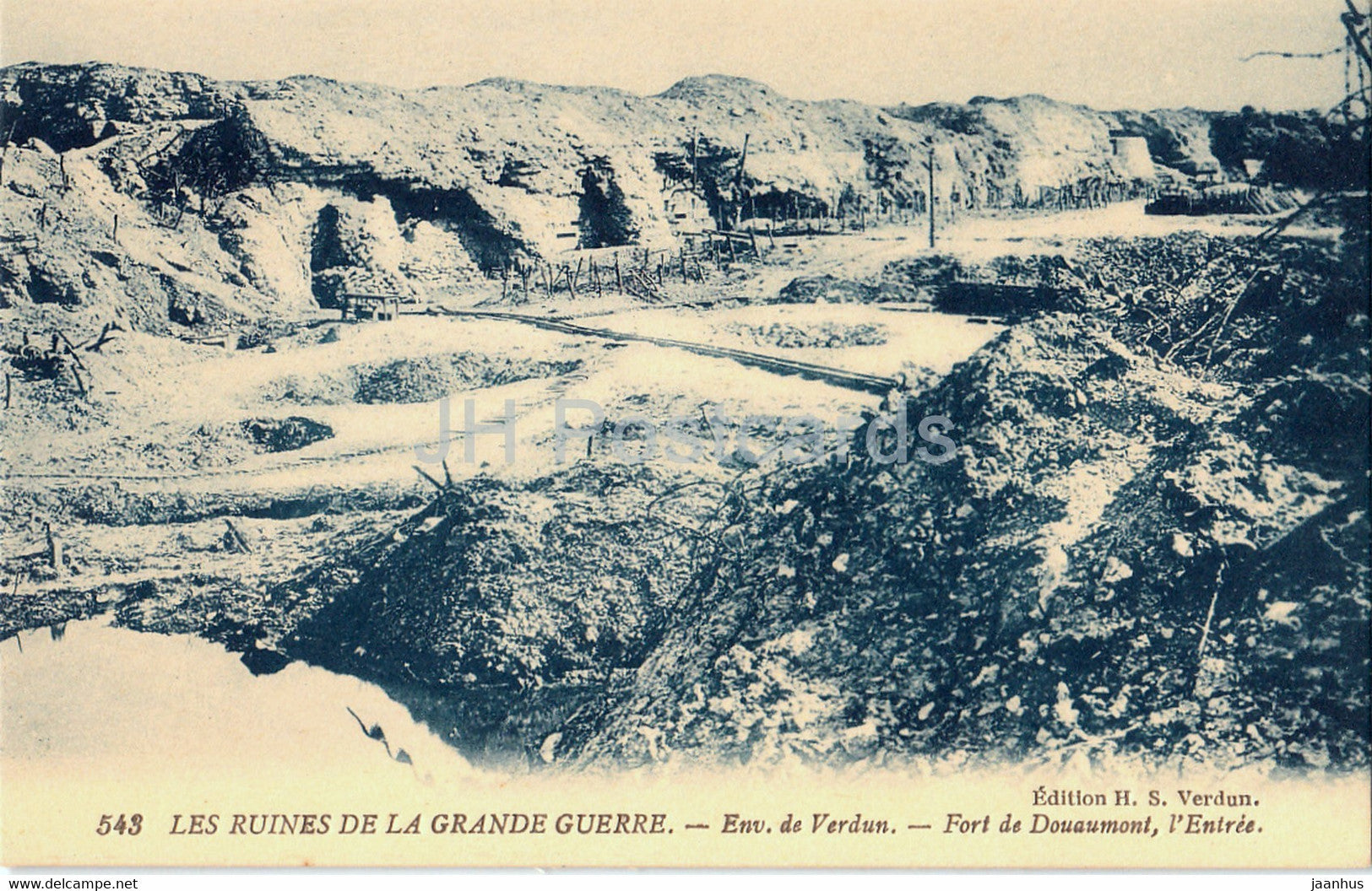 Les Ruines de la Grande Guerre - env de Verdun - Fort de Douaumont - 543 military - WWI - old postcard - France - unused - JH Postcards