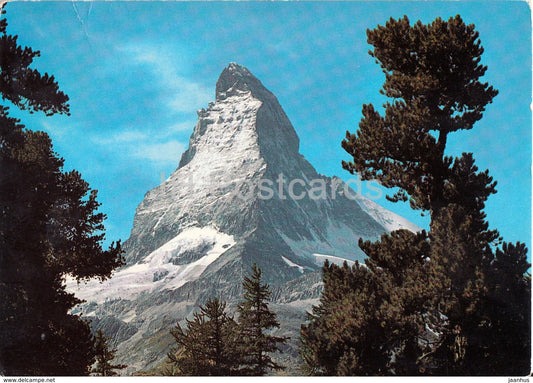 Zermatt - Matterhorn 4478 m - Mt Cervin - 1975 - Switzerland - used - JH Postcards