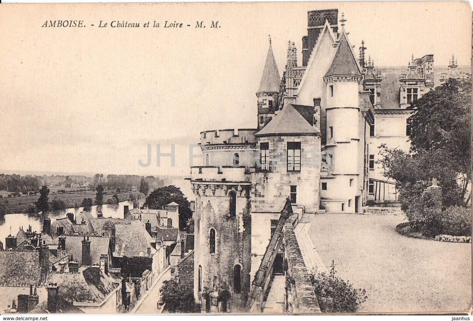 Amboise - Le Chateau et la Loire - castle - 57 - old postcard - France - unused