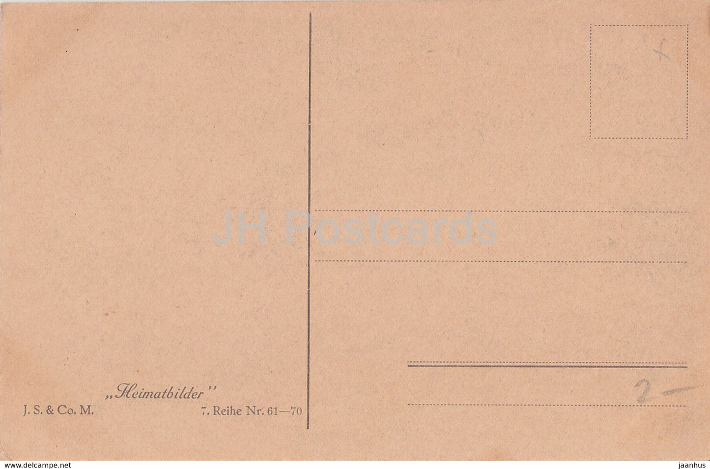 Im Mondesglanz - Heimatbilder - carte postale ancienne - Allemagne - inutilisée