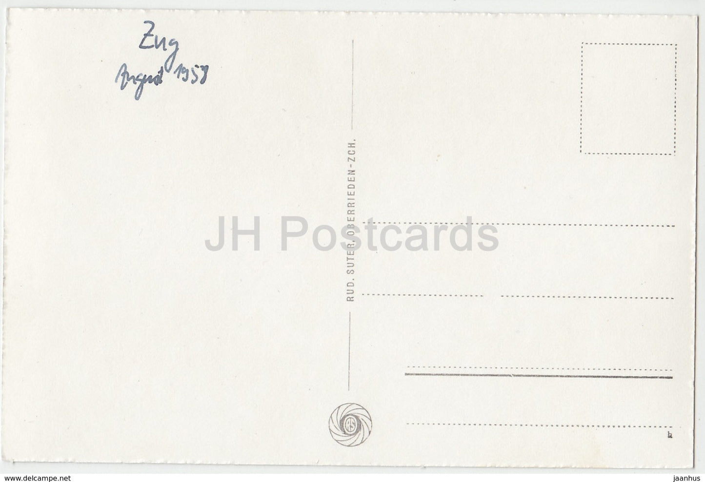 Zug - Am Quai und die Alpen - 1507 - Schweiz - 1958 - gebraucht