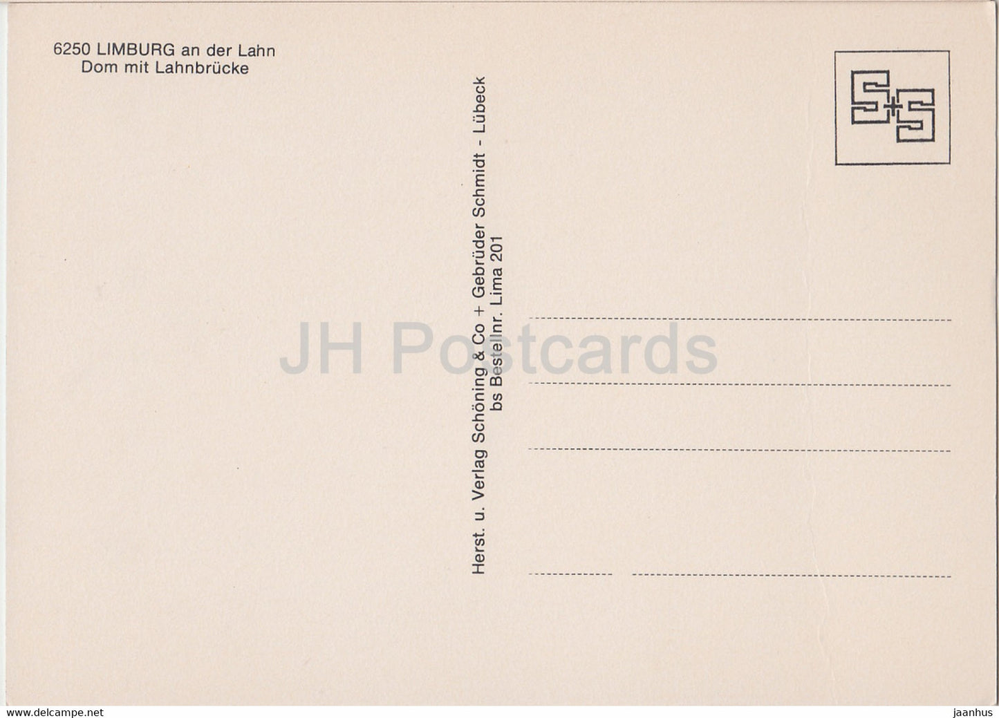 Limburg an der Lahn - Dom mit Lahnbrucke - cathedral - bridge - Germany - unused