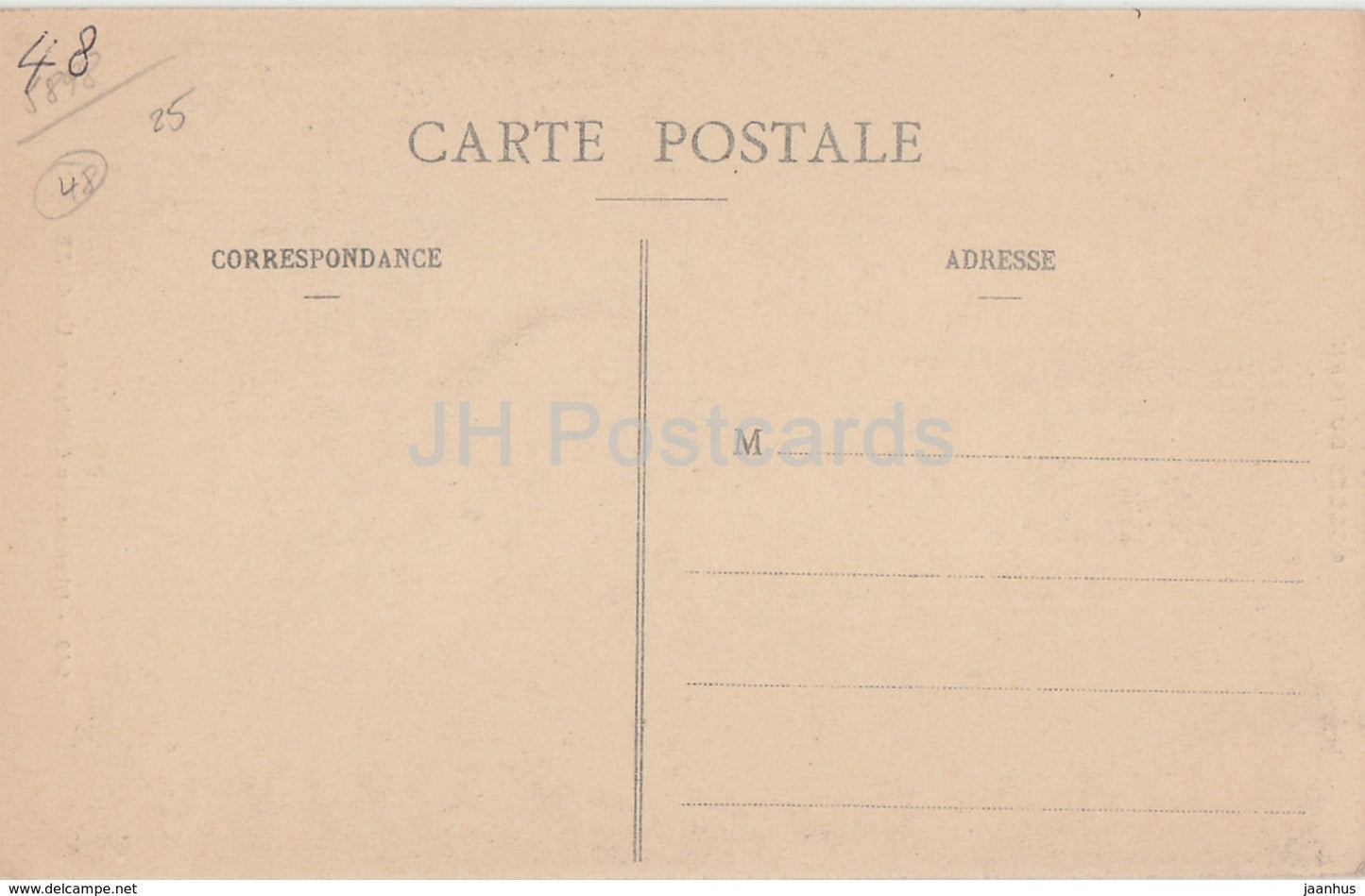 Cheminee du Chateau de La Caze - Gorges du Tarn - 249 - castle - old postcard - France - unused