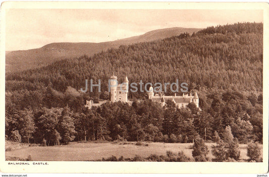 Balmoral Castle - old postcard - Scotland - United Kingdom - unused - JH Postcards