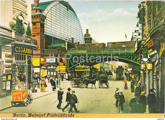 Berlin - Bahnhof - Friedrichstrasse - REPRODUCTION - Germany - unused - JH Postcards