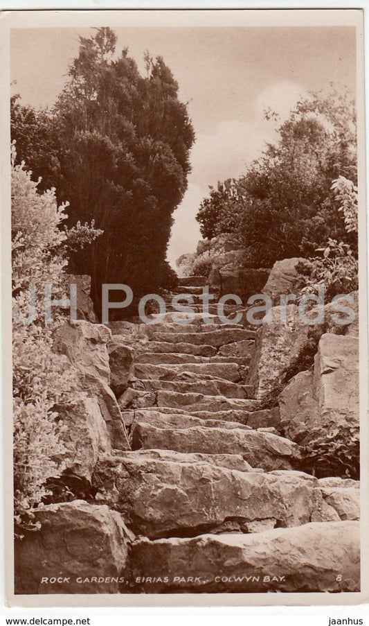 Colwyn Bay - Rock Gardens - Eirias Park - 8 - 1952 - United Kingdom - Wales - used - JH Postcards