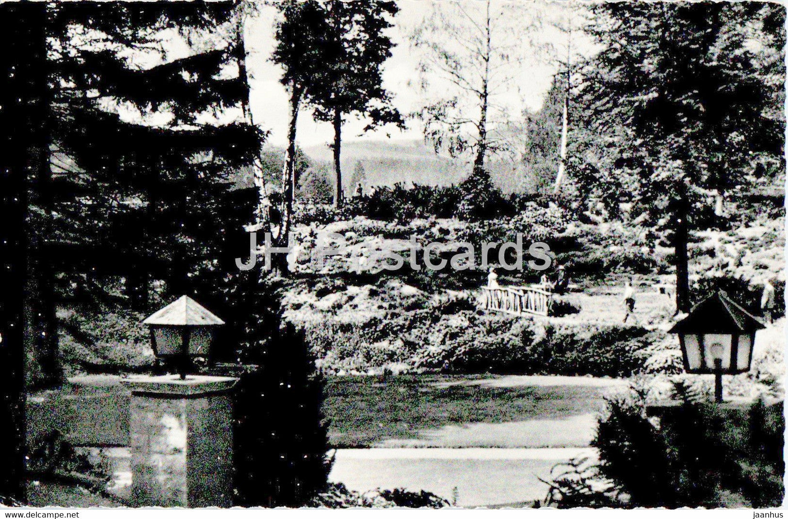 Bad Sachsa - Kurpark - old postcard - Germany - used - JH Postcards
