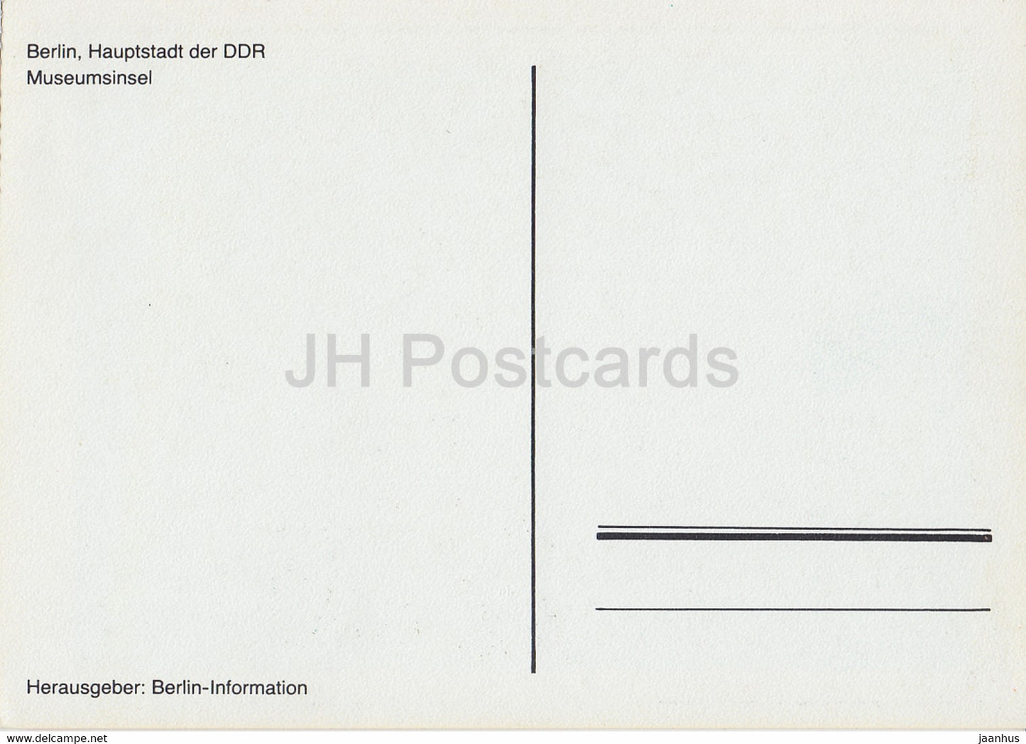 Berlin - Museumsinsel - printed on thin paper - Germany - unused