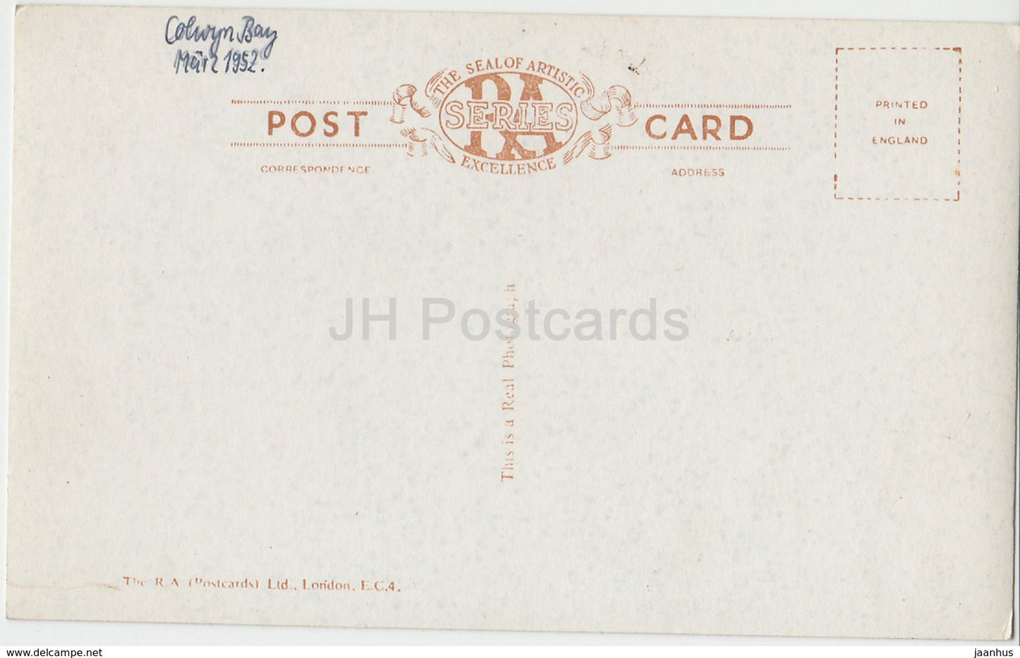 Colwyn Bay - Rock Gardens - Eirias Park - 8 - 1952 - United Kingdom - Wales - used