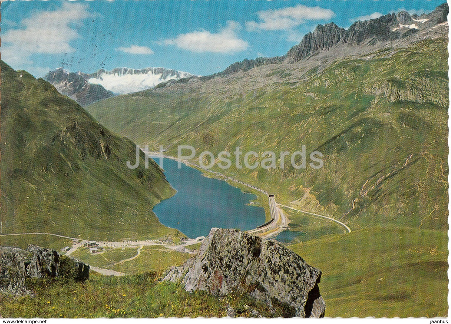 Oberalppass 2044 m mit Dammagletscher - 16218 - 1971 - Switzerland - used - JH Postcards