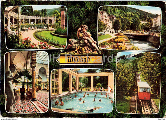 Wildbad im Schwarzwald - funicular - pool - 7547 - Germany - unused - JH Postcards