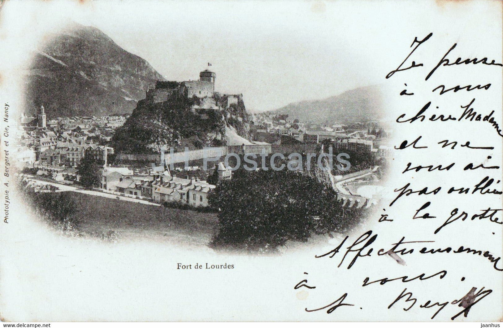 Lourdes - Fort de Lourdes - old postcard - 1904 - France - used - JH Postcards