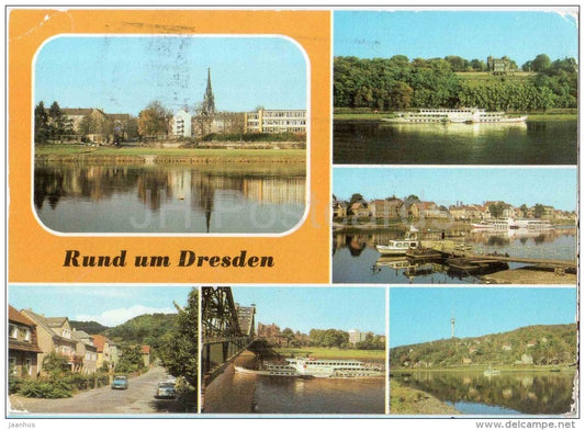 Rund um Dresden - MS Friedrich Engels - Laubegast - Germany - gelaufen - JH Postcards