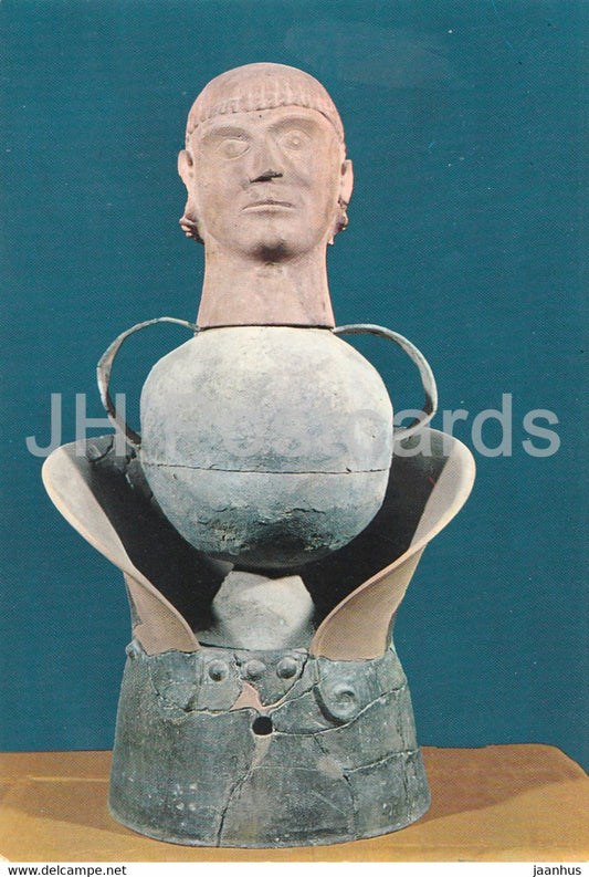 Museo Etrusco - Chiusi - Canopic Vase Mieli Servadio - Etruscan Museum - ancient art - Italy - Italia - unused - JH Postcards