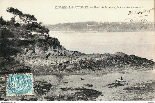 Dinard La Vicomte - Bords de la Rance la Cale des Douaniers - old postcard - 1906 - France - used - JH Postcards