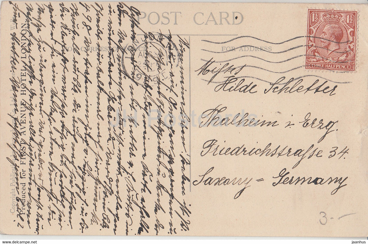 London - Westminster Bridge & County Hall - tram - 52054 - old postcard - 1929 - England - United Kingdom - used