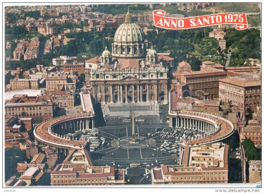 Piazza S. Pietro - St. Peter`s Square - Anno Santo 1975 - Roma - Rome - Vatican - 2013 - Italia - Italy - used - JH Postcards