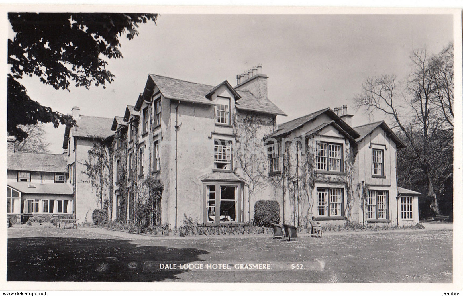 Grasmere - The Dale Lodge Hotel - S 52 - old postcard - England - United Kingdom - unused - JH Postcards