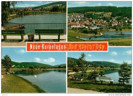 Neue Kuranlagen Bad König , Odw. - 6123 - Germany - gelaufen - JH Postcards