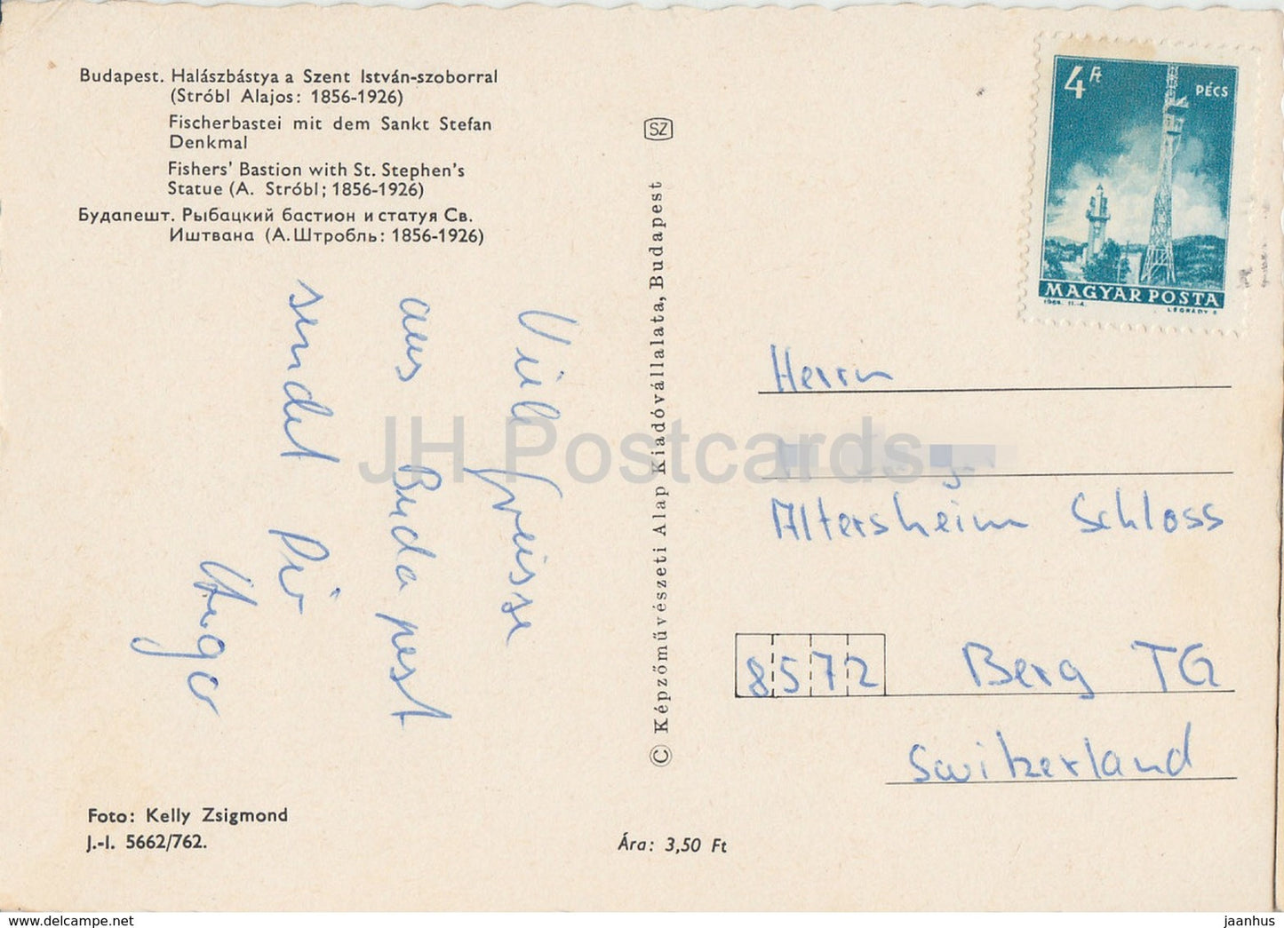 Budapest - Bastion des Pêcheurs avec statue de Saint-Étienne - Hongrie - occasion
