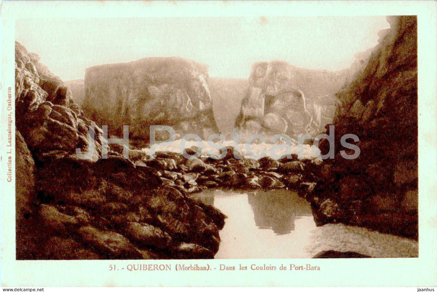 Quiberon - Dans les Couloirs de Port Bara - 51 - old postcard - France - unused - JH Postcards