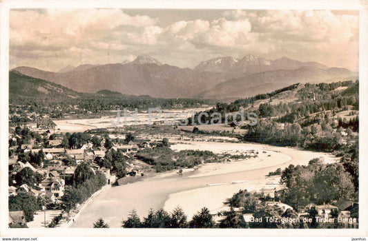 Bad Tolz gegen die Tiroler Berge - old postcard - 1942 - Germany - used - JH Postcards