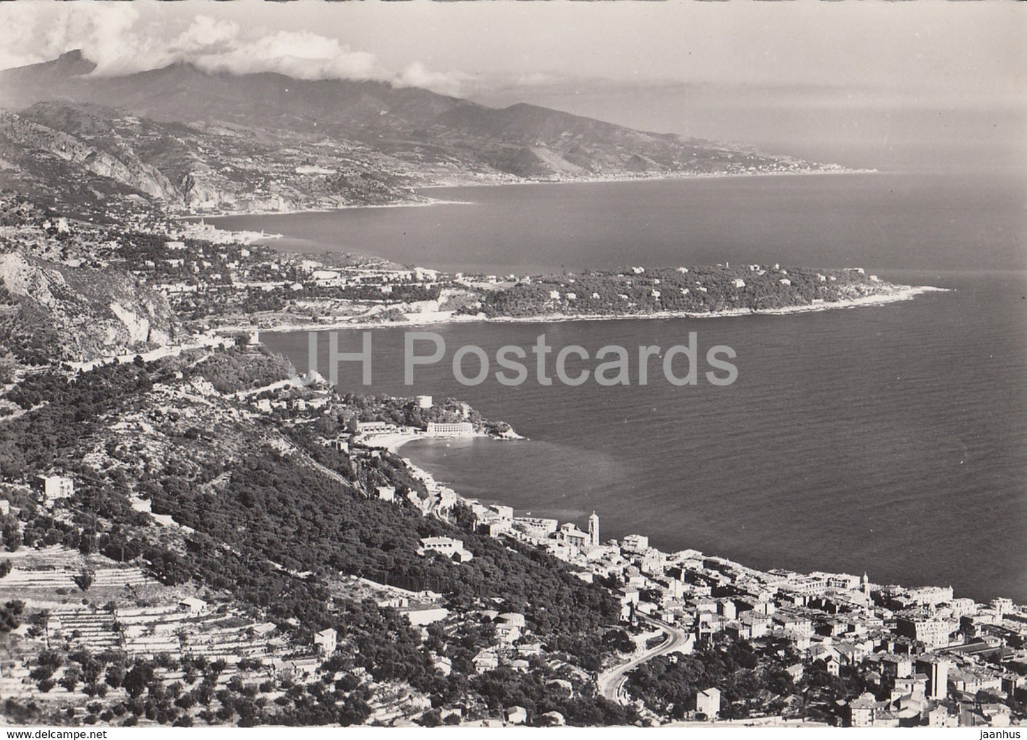 Vue panoramique sur Monte Carlo - Le Beach - Le Cap Martin - Menton - old postcard - 1954 - Monaco - used - JH Postcards