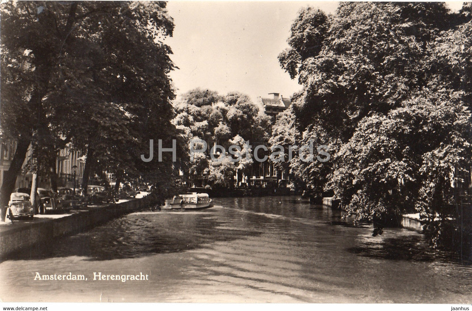 Amsterdam - Herengracht - old postcard - 1957 - Netherlands - used - JH Postcards