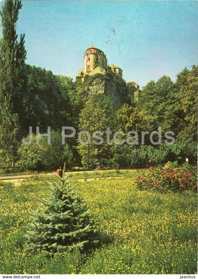 Vranov nad Dyji - castle - Czechoslvakia - Czech Republic - 1971 - used - JH Postcards