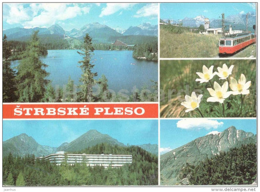 High Tatras - Strbske Pleso - Konopiste Castle , 1320 - Czechoslovakia - Slovakia - used - JH Postcards