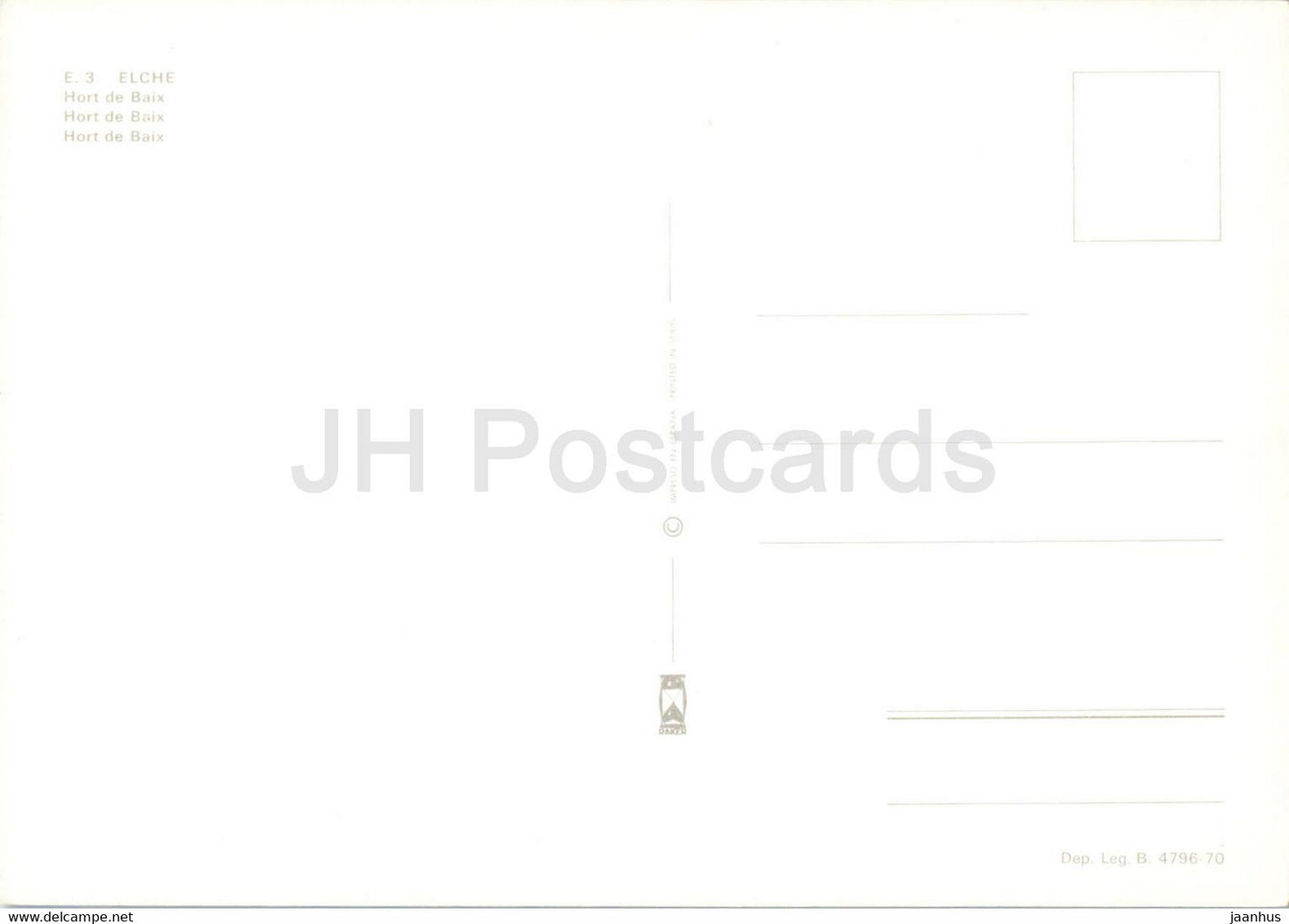 Elche - Hort de Baix - 3 - Spanien - unbenutzt