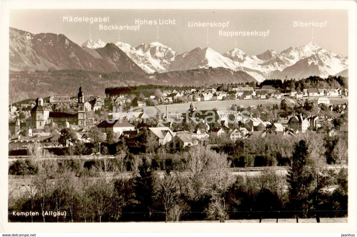 Kempten im Allgau - old postcard - 1954 - Germany - used - JH Postcards