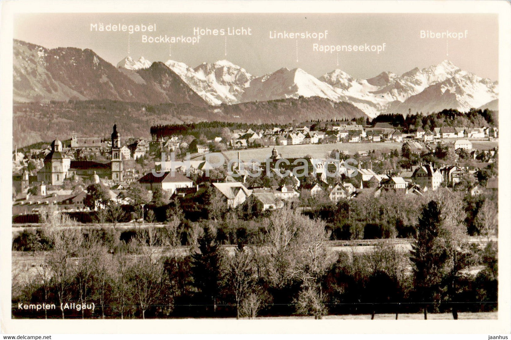 Kempten im Allgau - old postcard - 1954 - Germany - used - JH Postcards