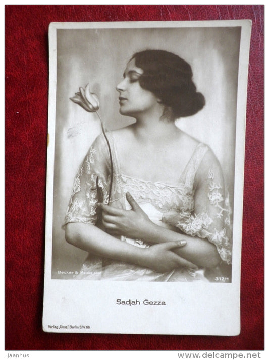 movie actress - Sadjah Gezza - 312/1 - cinema - Germany - unused - JH Postcards