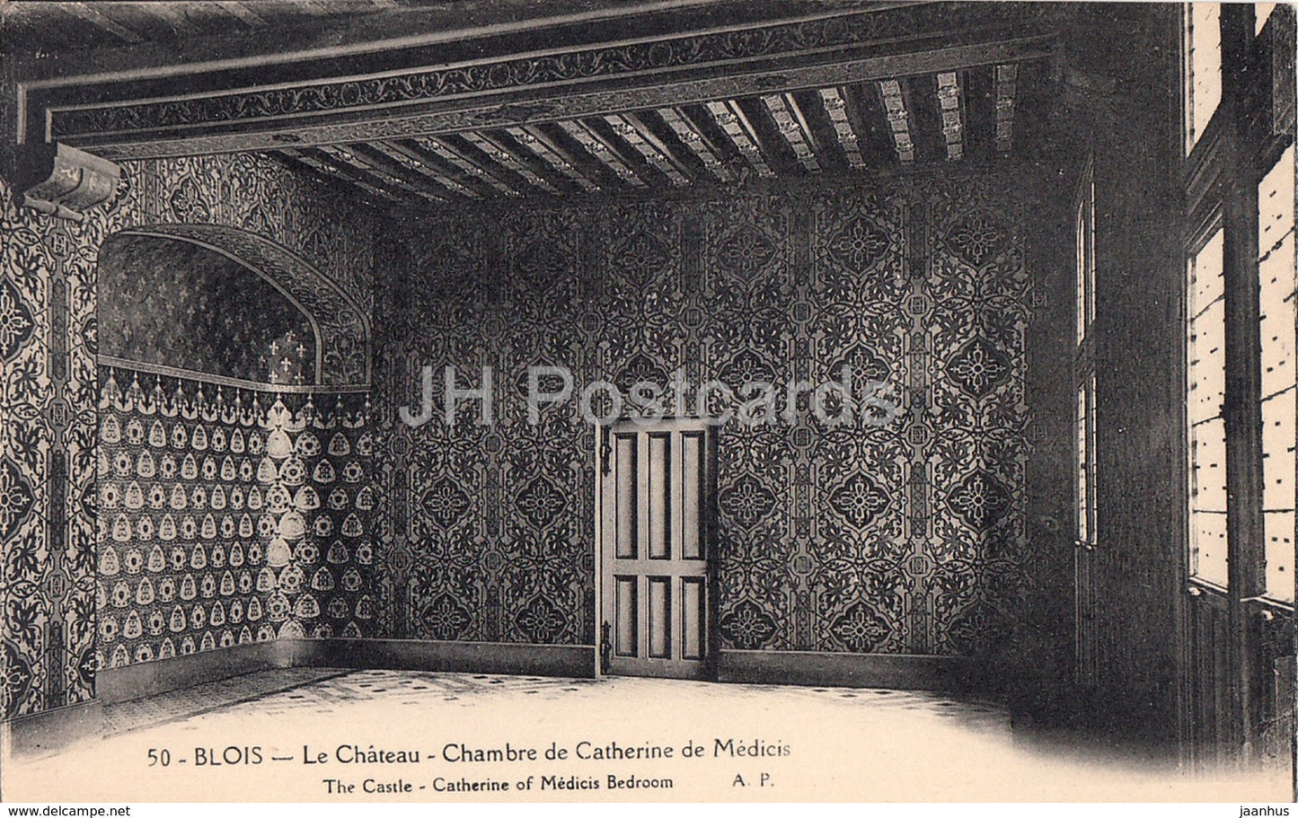 Blois - Le Chateau - Chambre de Catherine de Medicis - castle - 50 - old postcard - France - unused