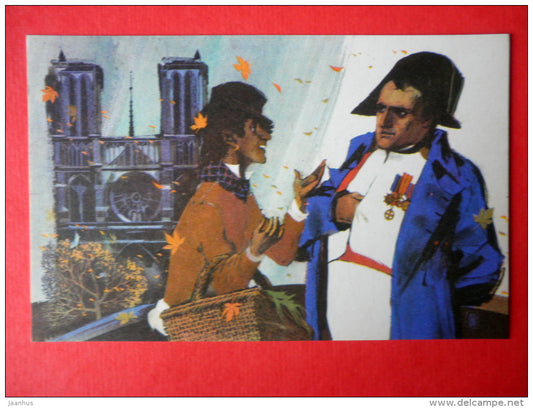 illustration by G. Novozhilov - Napoleon - The Story Of Almansor - Fairy Tale by W. Hauff - 1973 - Russia USSR - unused - JH Postcards