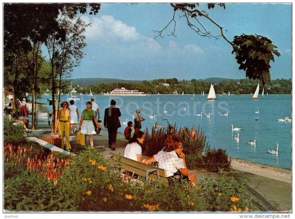 Starnbergersee , Oberbayern - Uferpromenade Starnberg - 130/3014 - Germany - 1984 gelaufen - JH Postcards