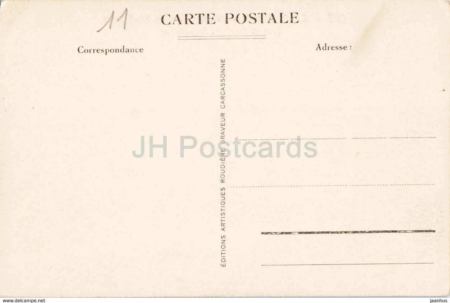 Cité de Carcassonne - Vue Générale du Nord Ouest - carte postale ancienne - France - inutilisée