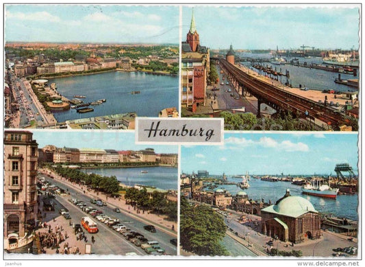 Hamburg - hafen - port - 920/15 - Germany - 1965 gelaufen - JH Postcards