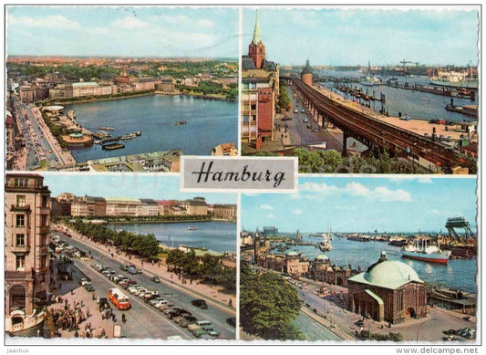 Hamburg - hafen - port - 920/15 - Germany - 1965 gelaufen - JH Postcards