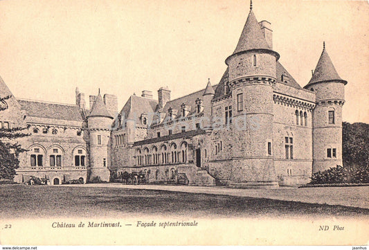 Chateau de Martinvast - Facade septentrionale - castle - 22 - old postcard - France - unused - JH Postcards