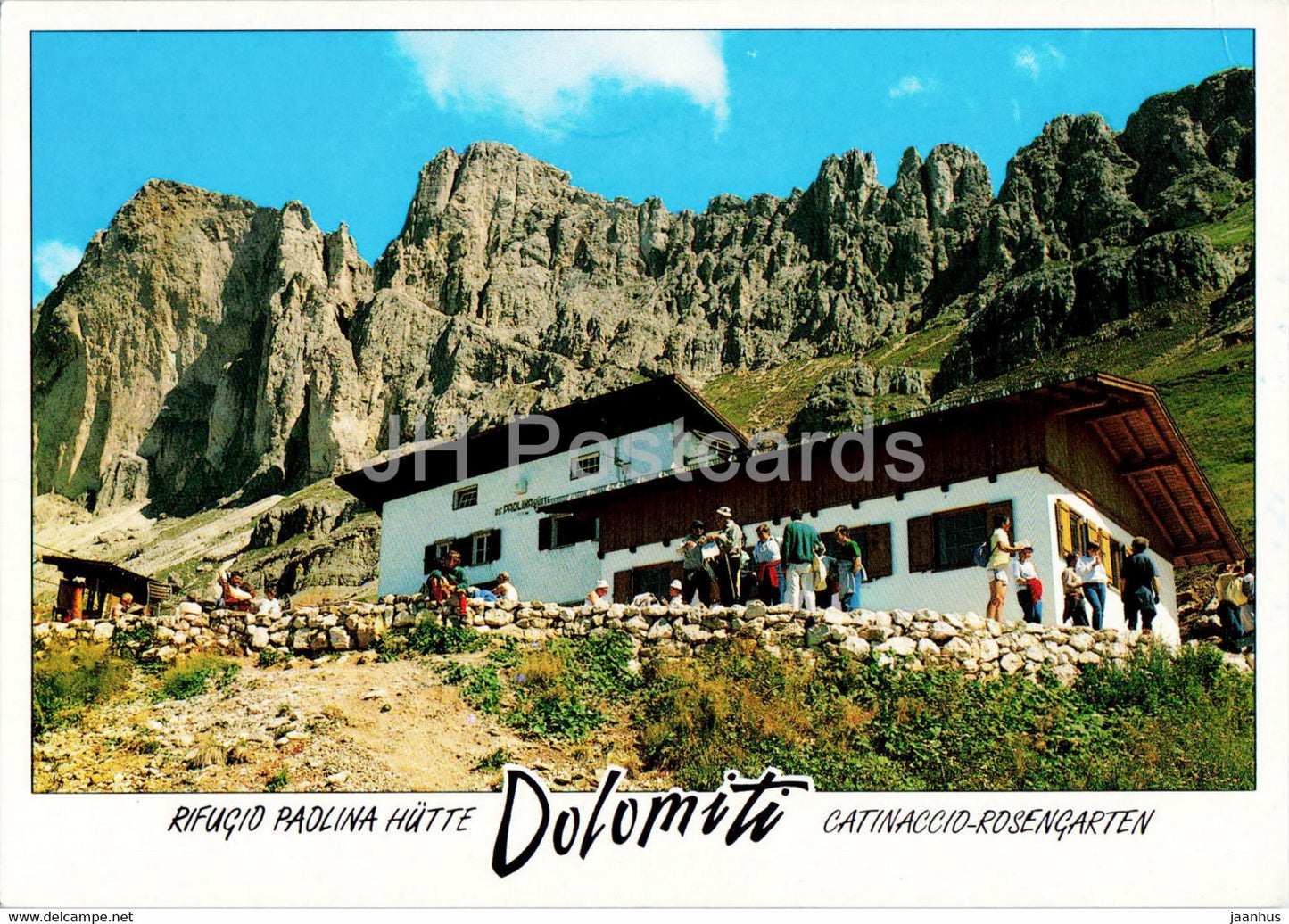 Dolomiti - Rifugio Paolina Hutte - Catinaccio - Rosengarten - Italy - unused - JH Postcards