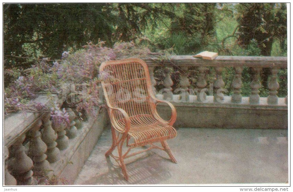 balcony - Chekhov House Museum - Yalta - 1974 - Ukraine USSR - unused - JH Postcards
