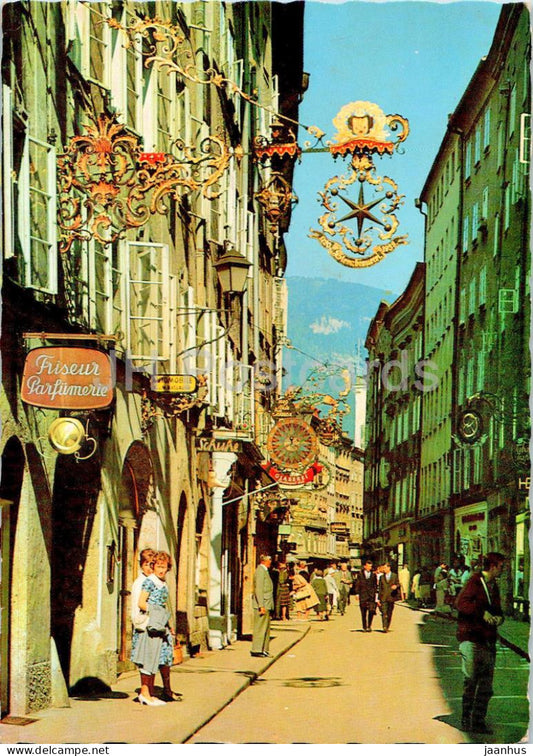 Salzburg - Getreidegasse - 27 - 1967 - Austria - used - JH Postcards
