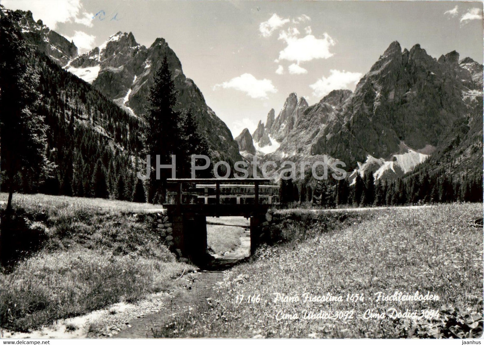 Piano Fiscalina - Fischleinboden - Cima Undici - Cima Dodici - 1962 - Italy - used - JH Postcards