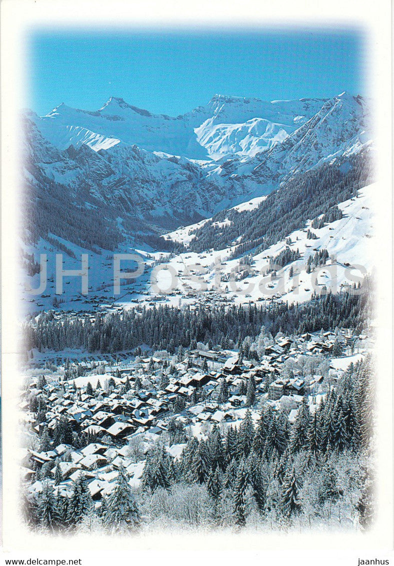 Adelboden 1348 m - Berner Oberland - Tierhornli - Steghorn - Wildstrubel - Fitzer - 2004 - Switzerland - used - JH Postcards