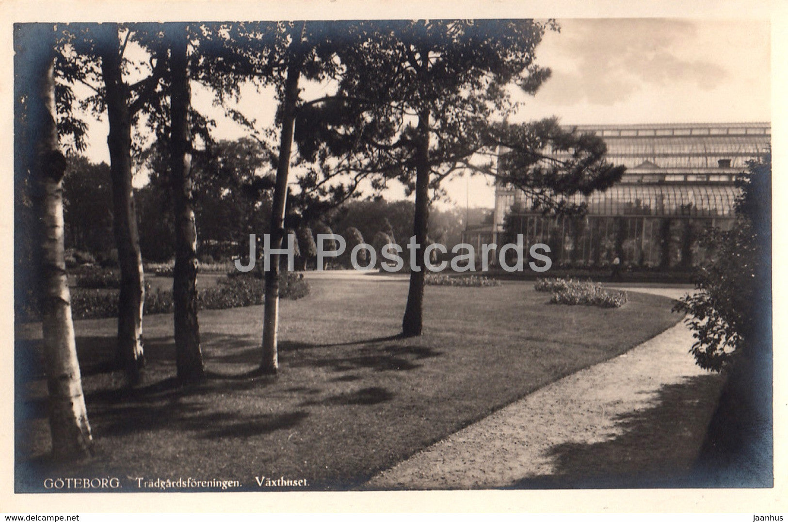 Goteborg - Tradgardsforeningen - Vaxthuset - old postcard - Sweden - unused - JH Postcards