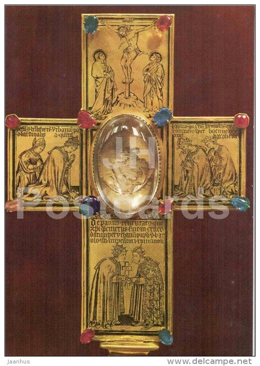 cross of Pope Urban - St. Vitus Cathedral treasury - Prague - Praha - Czechoslovakia - Czech Republic - unused - JH Postcards