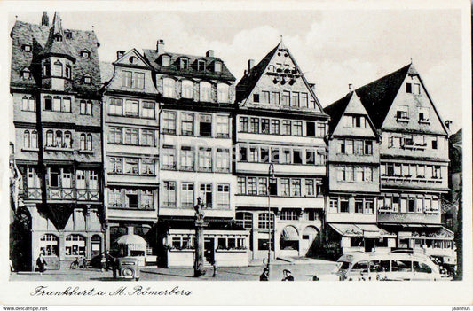 Frankfurt am Main - Romerberg - old postcard - Germany - unused - JH Postcards